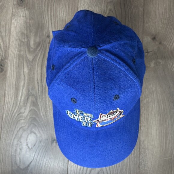 TAZ I'm Over It Blue Baseball Hat Cap Tasmanian Devil 1998 Looney Tunes - Picture 7 of 12